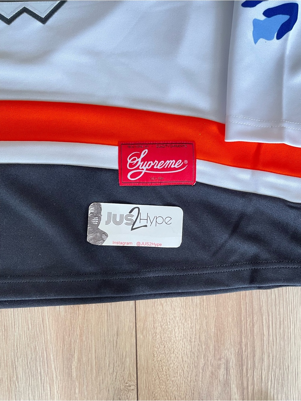 Supreme Paneled Hockey Jersey SS26 White  Brand New - Picture 5 of 5